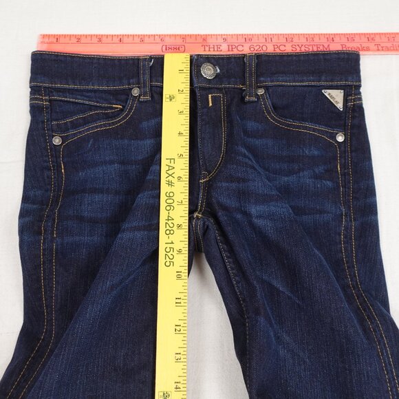 REPLAY Flare Bell Bottom Jeans Women's 28x34 Low Rise Stretch Denim - Picture 11 of 13